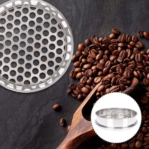 UPKOCH Stainless Steel Blueberry Grading Sieve Round Sifter for Stackable Design Mesh for Efficient Screening Easy to Use Clean in Kuwait