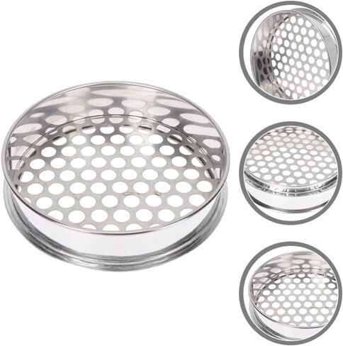 UPKOCH Stainless Steel Blueberry Grading Sieve Round Sifter for Stackable Design Mesh for Efficient Screening Easy to Use Clean in Kuwait