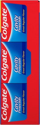 Colgate Cavity Protection Toothpaste with Fluoride, Great Regular Flavor - 6 Ounce (3 Pack) in Saudi Arabia
