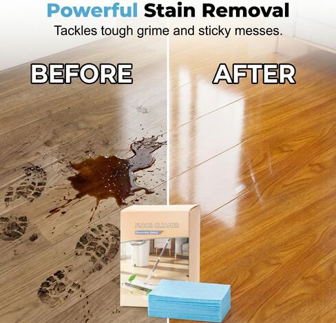 Multi-Surface Floor Cleaner Tablet, Water Soluble Floor Cleaning Tablets Sheets For Mopping, Multi-Surface Floor Cleaning Tablets For Floors,Hardwood,Wall Tiles and Glass (60) in Saudi Arabia