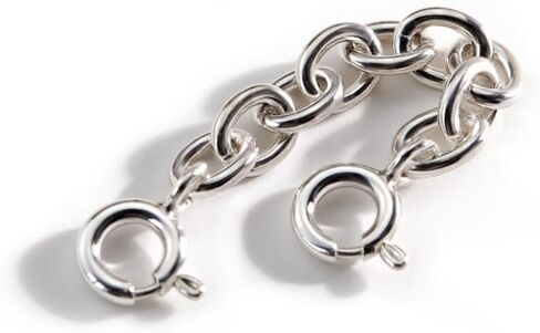 1PC 925 Sterling Silver Chain Extender with Clasp Removable Chain for Necklace Bracelet Anklet Jewelry Making (Silver, S(4mmx6cm)) in Saudi Arabia
