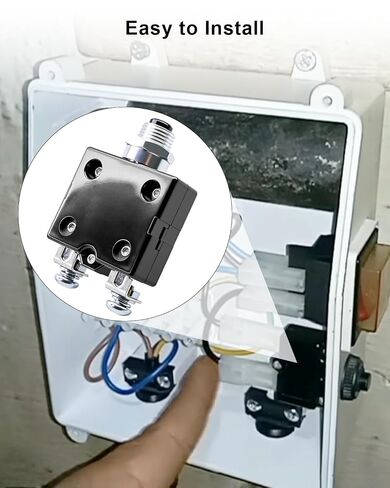 Current Overload Protector Circuit Breaker Fit for JMB PE 74 Series 20A 125/250VAC 50VDC, Manual Reset Push Button Thermal Circuit Breakers in Saudi Arabia