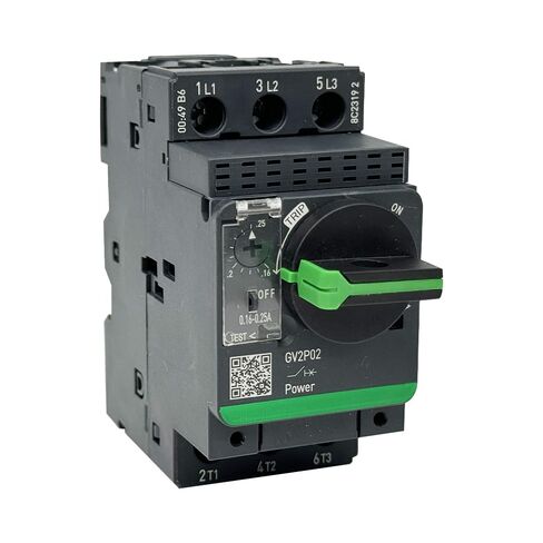 Motor Circuit Breaker GV2P02 0.16-0.25A Manual Motor Starter with Rotary knob in Saudi Arabia