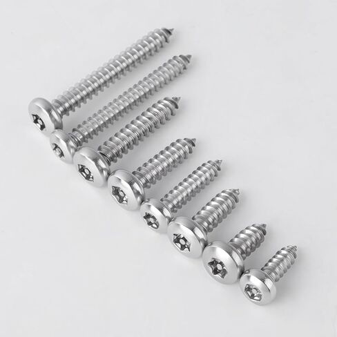 #10x3/4 Button Head Torx Security Sheet Metal Screws Tamper Resistant Self Tapping Screws 304 Stainless Steel Anti-Theft Tamper Proof Screws 25pcs HS/ZGLS-21 in Saudi Arabia