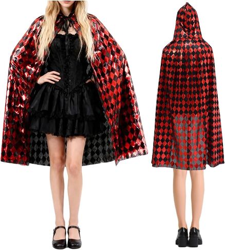 Gothic Feather Cloak Evil Queen Feather Collar Witch Halloween Costume Cosplay Robe in Saudi Arabia
