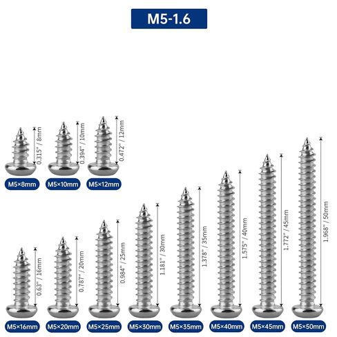 100pcs M5 x 20mm Button Head Torx Pin-in Security Tapping Screws 304 SS | Includes 50mm S2 Bit, 18-8 Stainless Steel, 6-Lobe Star Pin-in Drive, Low-profile Head, Anti-Theft Screws in Kuwait
