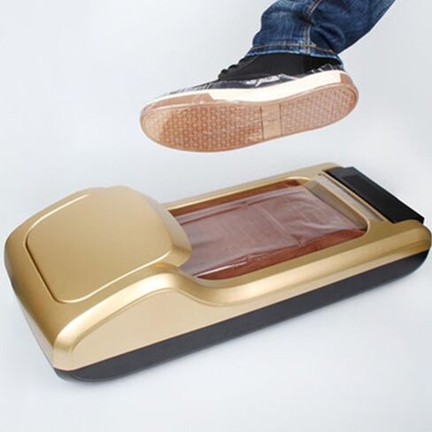 Transparent/Blue Disposable Shoe Film for Shoe Film Machine, Universal Size for Commercial Venue and Indoor Service Personnel(A 2Roll*3.5CM+15CM) in Saudi Arabia
