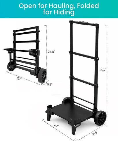 OUPES Portable Hand Truck with Telescopic Handle - All-Terrain Wheels | Compatible with Mega 1/2, Exodus 2400W/1500W/1200W Power Stations in Saudi Arabia