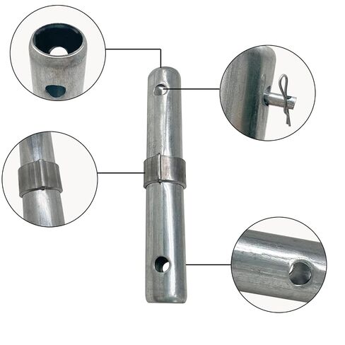 Fudatong Scaffolding Coupling Pin 1-1/4"OD x 8.5" L with 1" Collar and Locking Pins Scaffold, 12 Pack in Saudi Arabia