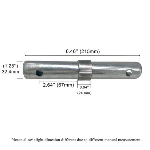 Fudatong Scaffolding Coupling Pin 1-1/4"OD x 8.5" L with 1" Collar and Locking Pins Scaffold, 12 Pack in Saudi Arabia