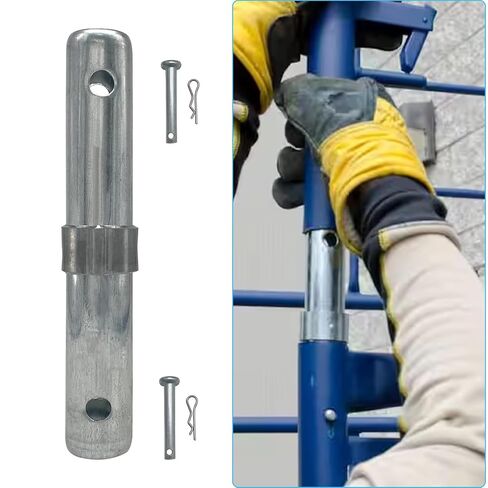 Fudatong Scaffolding Coupling Pin 1-1/4"OD x 8.5" L with 1" Collar and Locking Pins Scaffold, 12 Pack in Saudi Arabia