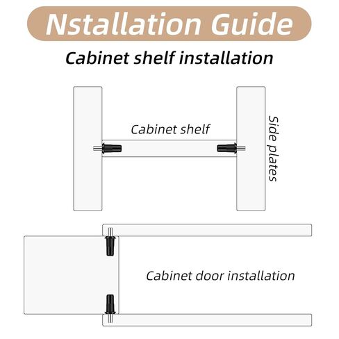 24pcs Cabinet Door Pins, Cabinet Door Repair Pins, Spring Loaded Pin, Spring Pins for Connecting Small Furniture Doors Panels and Blinds, Black in Saudi Arabia