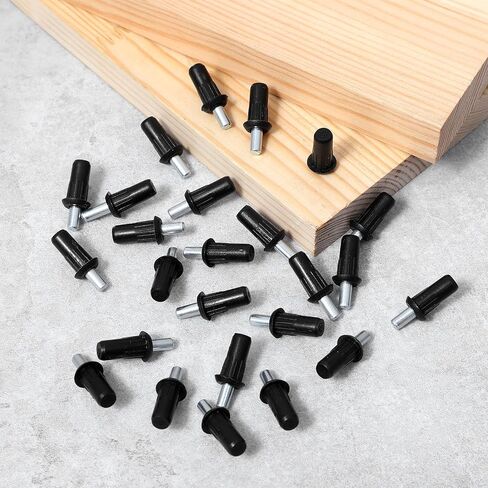 24pcs Cabinet Door Pins, Cabinet Door Repair Pins, Spring Loaded Pin, Spring Pins for Connecting Small Furniture Doors Panels and Blinds, Black in Saudi Arabia