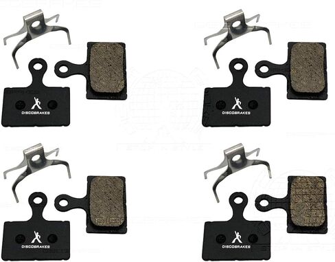 4 Pairs of Disc Brake Pads, Semi-Metallic, Compatible with Tektro, HD-R510, HD-R310, F10XS, F10BS, FM Caliper in Saudi Arabia