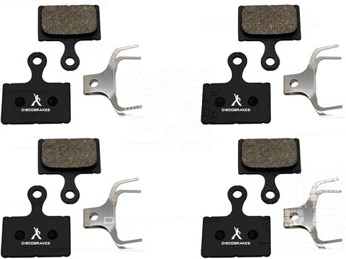 4 Pairs of Disc Brake Pads, Semi-Metallic, Compatible with Tektro, HD-R510, HD-R310, F10XS, F10BS, FM Caliper in Saudi Arabia