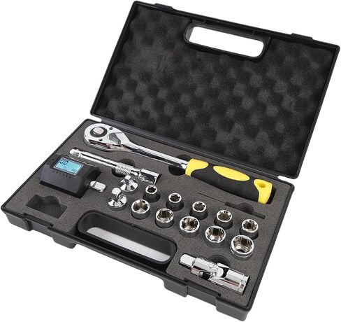 Digital Torsion Meter Ratchet Wrench Set Precise and Multifunctional for Accurate Torque Measurement with Adapters for Automotive and Industrial Use in Saudi Arabia