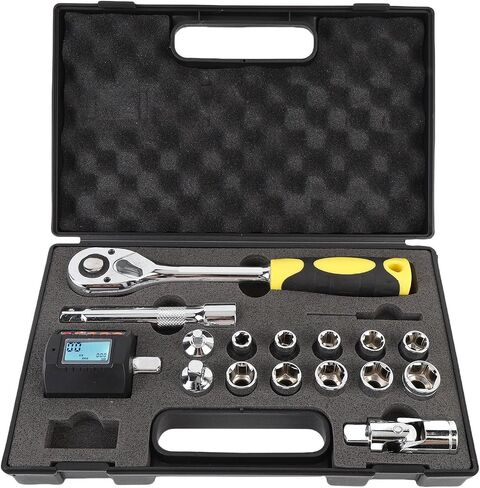 Digital Torsion Meter Ratchet Wrench Set Precise and Multifunctional for Accurate Torque Measurement with Adapters for Automotive and Industrial Use in Saudi Arabia