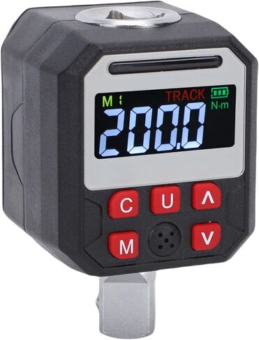 Walfront Digital Torque Adapter 1/2 Drive 0-200Nm with Buzzer LED Flash Alert Preset Modes Calibration Certificate for Professional Auto Repair Motorcycle Maintenance DIY in Saudi Arabia