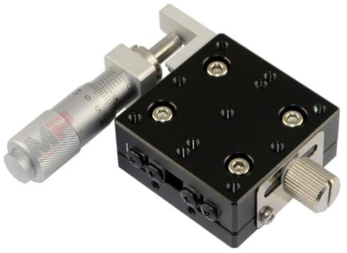Precision Linear Stage, MPositioning T40X-13L Manual Linear Translation Stage 40 x 40 mm Platform Size 13 mm Travel Micrometer in Left in Saudi Arabia