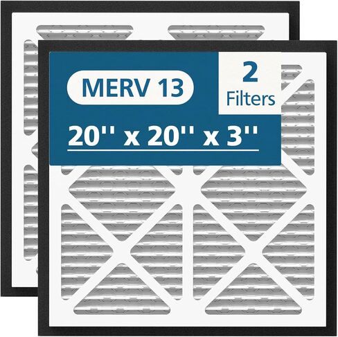 20x30x3 MERV 13 Air Filter Compatible with Zephyr VGF Series 20x30x3 Whole Home Deep Pleated Return Air Grille Filter, MERV 13 Air Filtration System, White 1 Pack in Kuwait