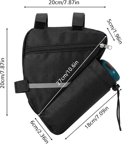 Bike Bags for Bicycles, Bike Triangle Bags with Water Bottle Holder, Waterproof Bikes Storage Bag for Road and Mountain Bikes in Saudi Arabia