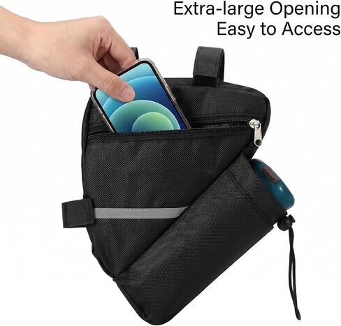 Bike Bags for Bicycles, Bike Triangle Bags with Water Bottle Holder, Waterproof Bikes Storage Bag for Road and Mountain Bikes in Saudi Arabia