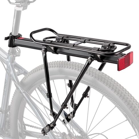 CXWXC Rear Bike Rack - Universal Bike Cargo Rack Seat Post Mounts - Bicycle Pannier Touring Luggage Carrier Racks, 30kg (66 lbs) Capacity in Saudi Arabia