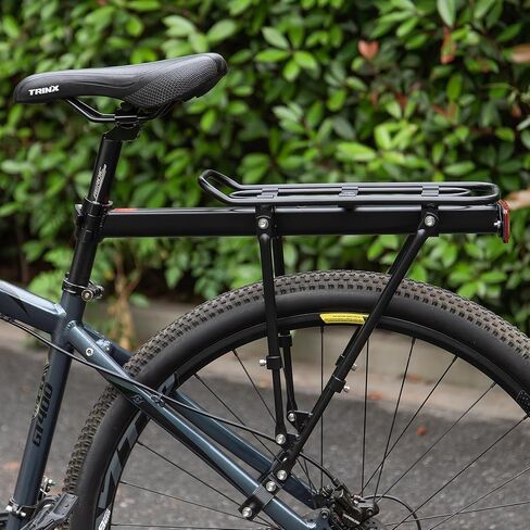 CXWXC Rear Bike Rack - Universal Bike Cargo Rack Seat Post Mounts - Bicycle Pannier Touring Luggage Carrier Racks, 30kg (66 lbs) Capacity in Saudi Arabia