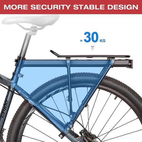 CXWXC Rear Bike Rack - Universal Bike Cargo Rack Seat Post Mounts - Bicycle Pannier Touring Luggage Carrier Racks, 30kg (66 lbs) Capacity in Saudi Arabia