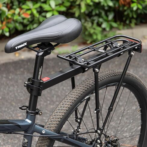 CXWXC Rear Bike Rack - Universal Bike Cargo Rack Seat Post Mounts - Bicycle Pannier Touring Luggage Carrier Racks, 30kg (66 lbs) Capacity in Saudi Arabia