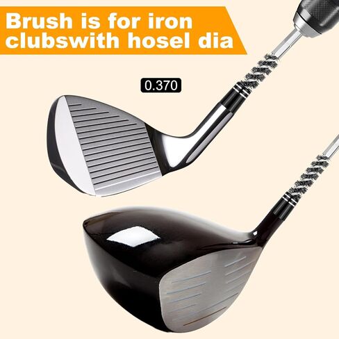 2-Pack Stainless Steel Bore Brush Set with 1/4" Hex Shank Twisted Wire Bristles, Electric Drill Attachments Wire Brush for Rust and Tube Cleaning, Also Work as Golf Shaft Ferrules Cleaner Tool in Saudi Arabia