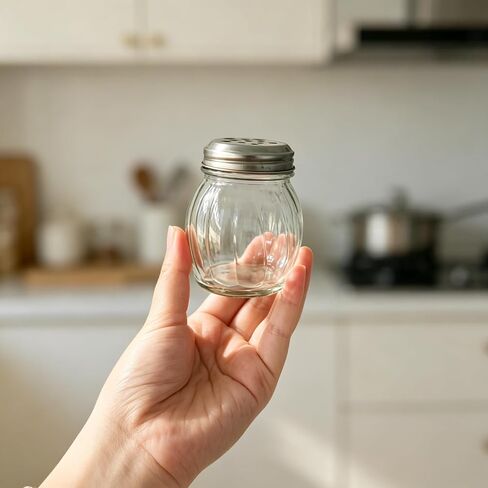 6 oz Spices Shaker with Stainless Steel Lid,20 Pack Glass Parmesan Cheese Shaker with Slotted Caps in Saudi Arabia