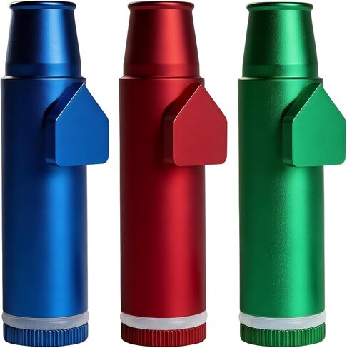 3 Pack Metal Spice Dispenser Mini Pepper Shaker OMO 2nd generation Portable Leak-Proof Storage Bottle (Blue Red Green) in Saudi Arabia