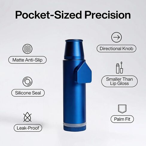 3 Pack Metal Spice Dispenser Mini Pepper Shaker OMO 2nd generation Portable Leak-Proof Storage Bottle (Blue Red Green) in Saudi Arabia