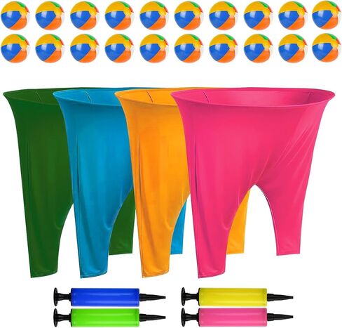 Granny Pants Yard Game, Granny Pants with Bouncy Balls & Pump, Giant Pants Outdoor Game & Big Pants Ball Catch Game, Granny Pants Game for Kids & Adults, Perfect for Family Reunion Games in Kuwait