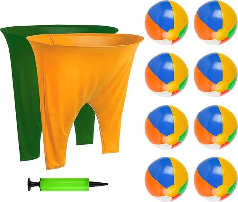 Granny Pants Yard Game, Granny Pants with Bouncy Balls & Pump, Giant Pants Outdoor Game & Big Pants Ball Catch Game, Granny Pants Game for Kids & Adults, Perfect for Family Reunion Games in Kuwait