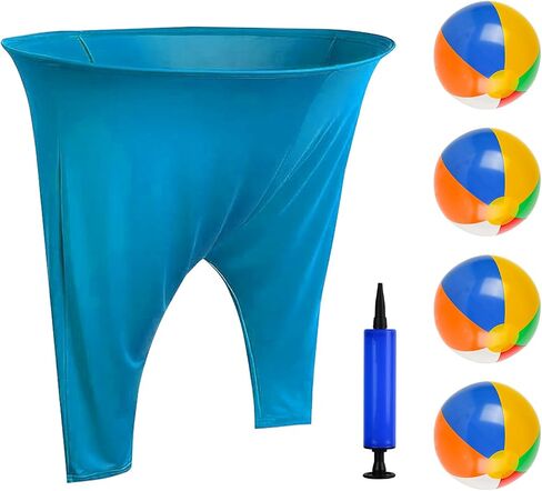 Granny Pants Yard Game, Granny Pants with Bouncy Balls & Pump, Giant Pants Outdoor Game & Big Pants Ball Catch Game, Granny Pants Game for Kids & Adults, Perfect for Family Reunion Games in Kuwait