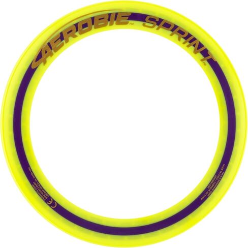 Aerobie Sprint Ring Outdoor Flying Disc, 10 Inches, Yellow in Saudi Arabia