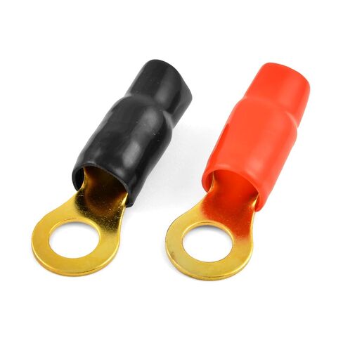 RT10-12-10 Gold Plated 1/0 Gauge 1/2" inch Ring Terminal (10/Pack) in Saudi Arabia