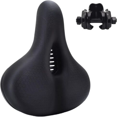 Ascent Bike Saddle ， Ascent Bike Saddle 2.0– Bike Seat Cushion, Ergonomic Shape for Hip Comfort, Shock-Absorbing Design, Rear taillights，Breathable Fabric, Suitable for Road and Mountain Biking in Saudi Arabia