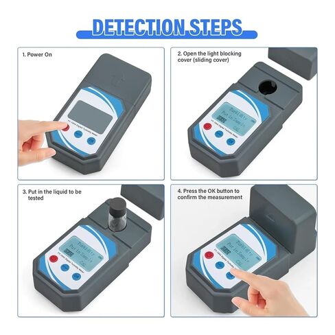 Digital Turbidity Meter Water Quality Tester Portable Turbidimeter with LCD Display 0-1000NTU for Water Test for Plant Wine Industry in Saudi Arabia
