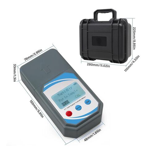 Digital Turbidity Meter Water Quality Tester Portable Turbidimeter with LCD Display 0-1000NTU for Water Test for Plant Wine Industry in Saudi Arabia