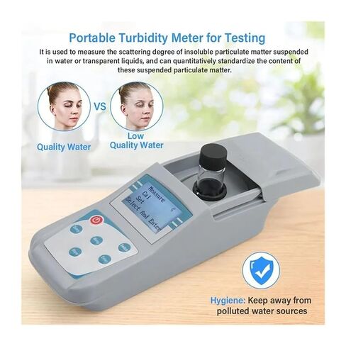Portable Turbidity Meter with Range 0-200NTU Digital Scattered Light Turbidity Detector for Lab Water Treatment for Plant Wine Industry in Saudi Arabia