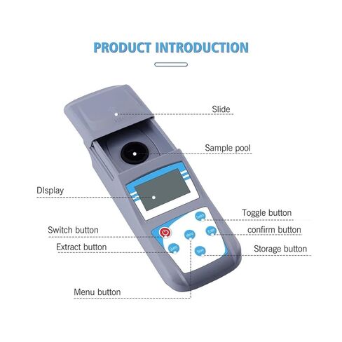Portable Turbidity Meter with Range 0-200NTU Digital Scattered Light Turbidity Detector for Lab Water Treatment for Plant Wine Industry in Saudi Arabia