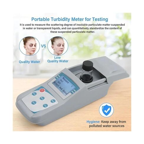 Handheld Turbidimeter Portable Turbidity Meter with Microcomputer for Swimming Pools and Water Quality Lab for Plant Wine Industry in Saudi Arabia