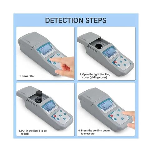 Handheld Turbidimeter Portable Turbidity Meter with Microcomputer for Swimming Pools and Water Quality Lab for Plant Wine Industry in Saudi Arabia