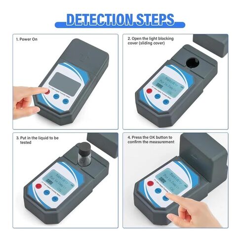 Digital Turbidity Tester with Range 0-1000NTU Water Quality Meter Portable Turbidimeter for Lab Water Treatment for Plant Wine Industry in Saudi Arabia
