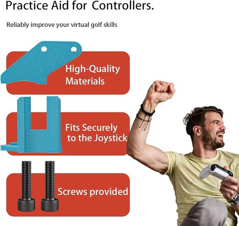 Wireless Golf Game Practice Aid, Compatible with Xbox Controller–Training Tool for Precision Shots, Golf Gaming Accessory for Solo Practice, Perfect for Casual Players(2 Pieces) in Saudi Arabia
