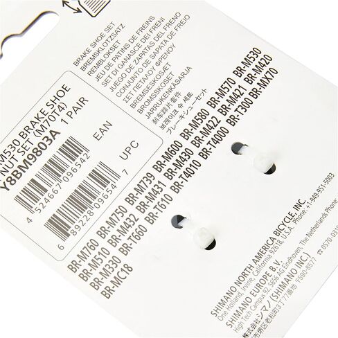 SHIMANO M70T4 Disc Brake Pad Set, Black/Gray, 70mm, Y8BM9803A, 2 Pieces in Saudi Arabia