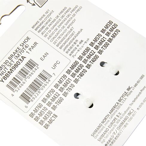 SHIMANO M70T4 Disc Brake Pad Set, Black/Gray, 70mm, Y8BM9803A, 2 Pieces in Saudi Arabia